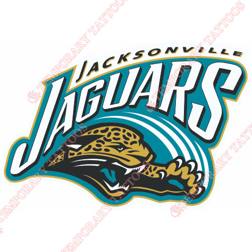 Jacksonville Jaguars Customize Temporary Tattoos Stickers NO.559